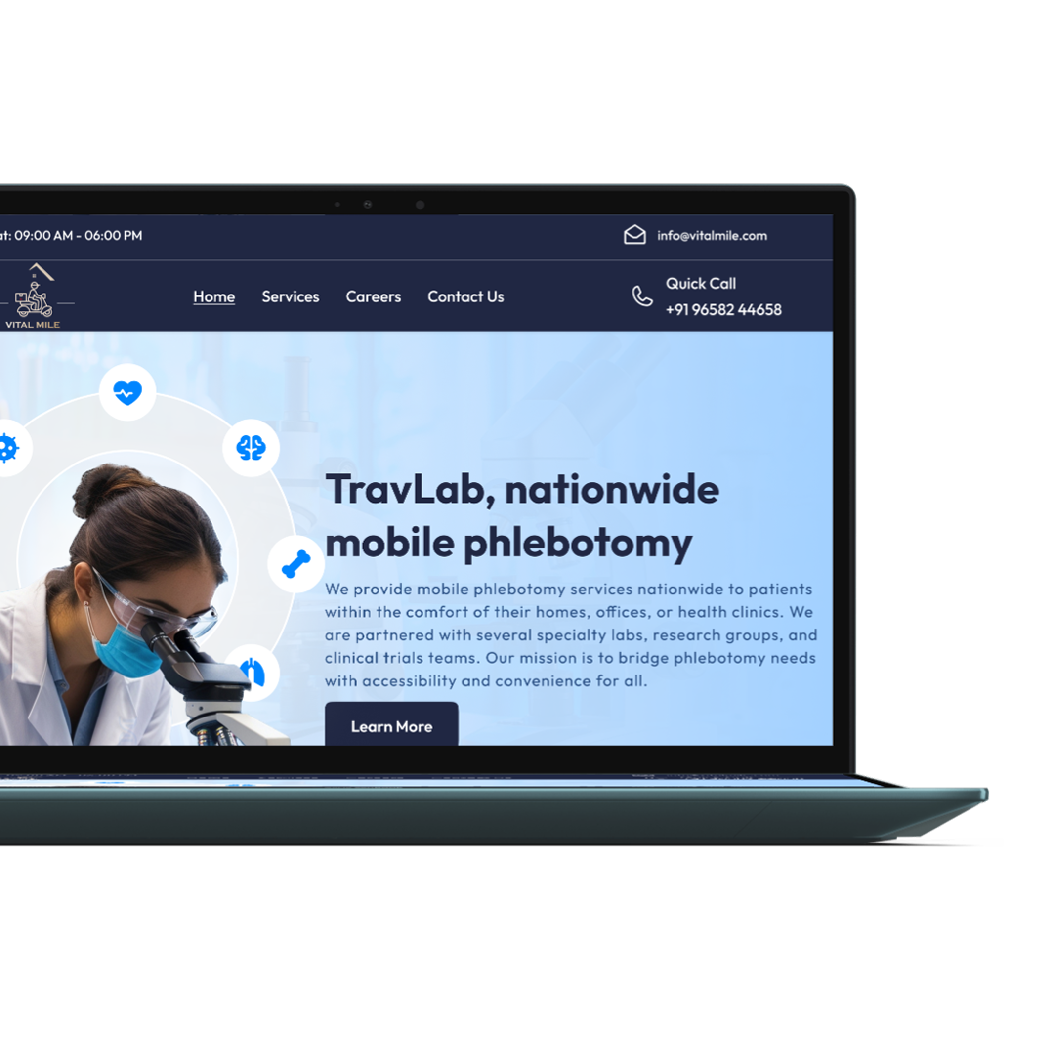 Vital Mile Website